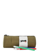 Pennenzak 1 Compartiment Downbag Schott Geel downbag 11715-vue-porte